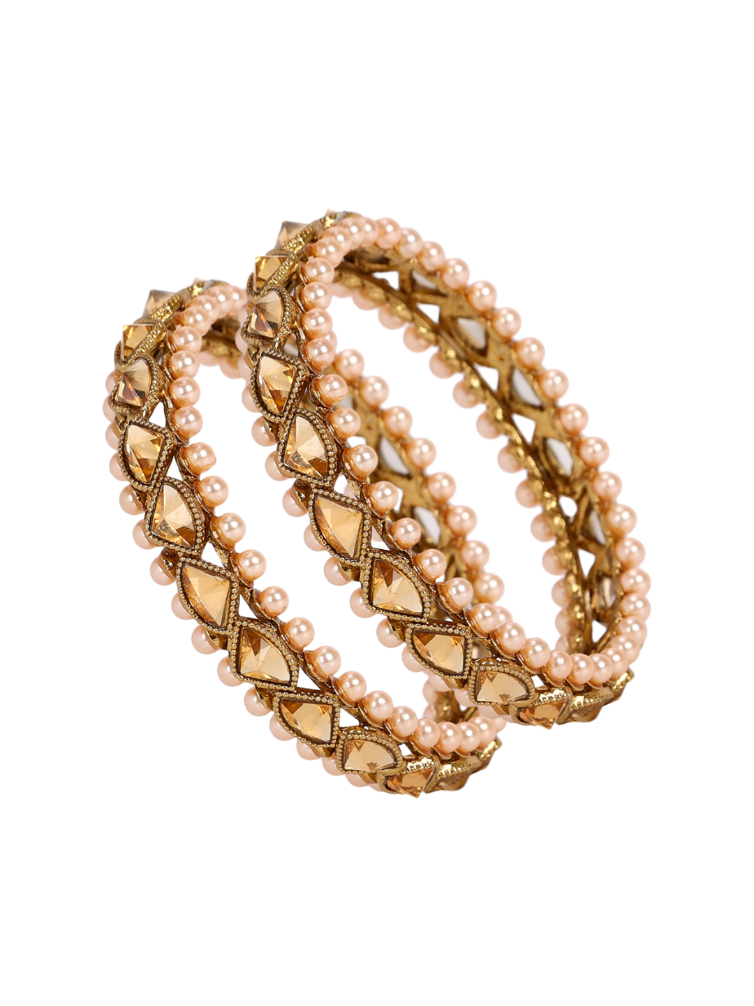 YouBella Jewellery Stylish Gold Plated Bangles for Girls and Women
